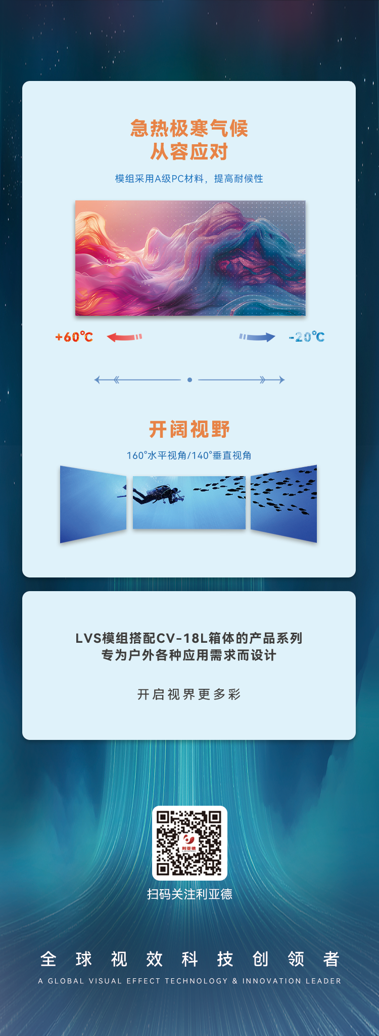 优发国际高质量户外全彩显示产品：LVS系列与CV-18L系列
