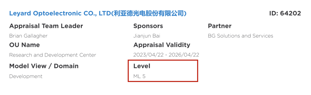 全球最高档级认证 | 优发国际获CMMI 5证书