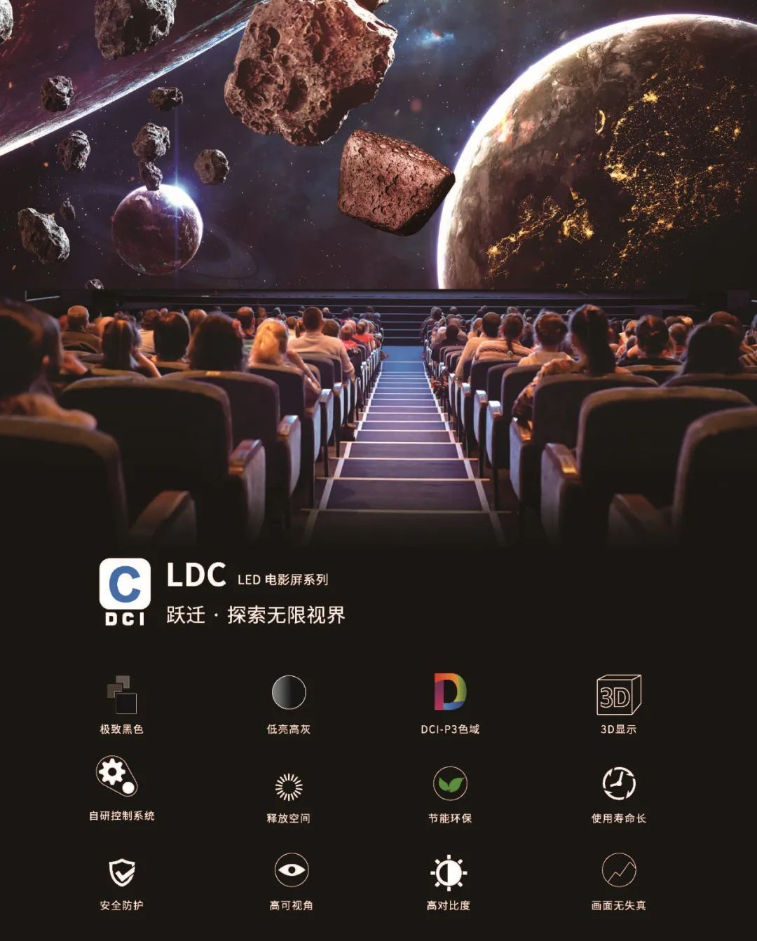 “自研+合作”全面着花，优发国际成业内LED电影屏通过DCI认证最多企业